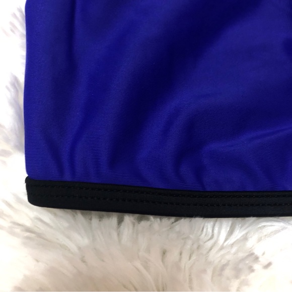 NWOT Venus Electric Blue & Black Mesh Two Piece Bikini, Sz. S or 8 Top, 6 Bottom - Picture 6 of 9